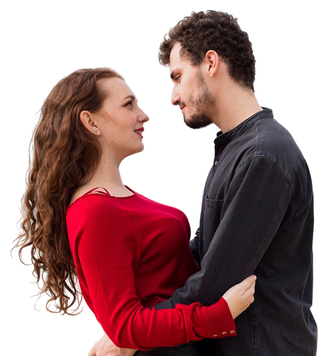 Couple embracing on a beach
